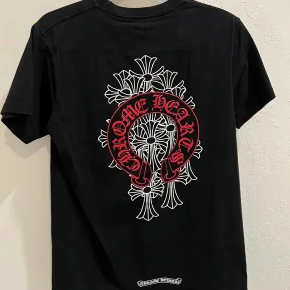 Chrome Hearts | Tops | Black Chrome Heart Red Logo Tshirt | Poshmark